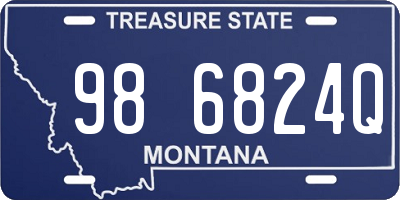 MT license plate 986824Q