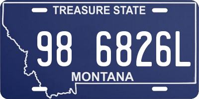 MT license plate 986826L