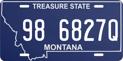 MT license plate 986827Q