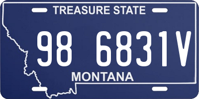 MT license plate 986831V