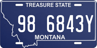 MT license plate 986843Y