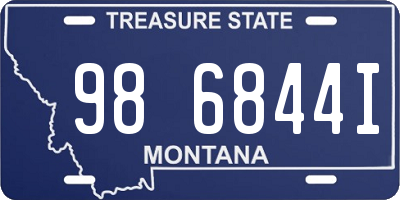 MT license plate 986844I