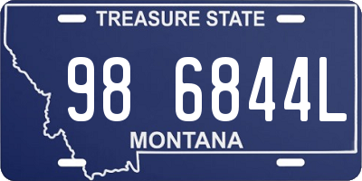 MT license plate 986844L