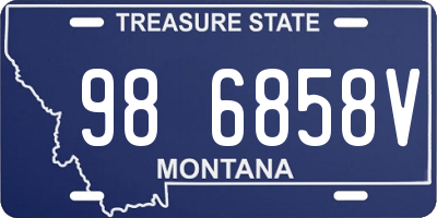 MT license plate 986858V