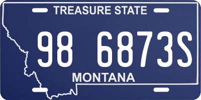 MT license plate 986873S