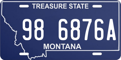 MT license plate 986876A