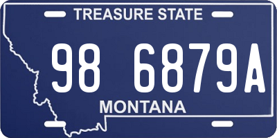 MT license plate 986879A