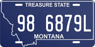 MT license plate 986879L