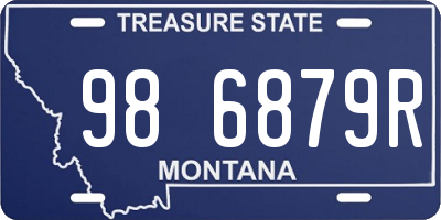 MT license plate 986879R