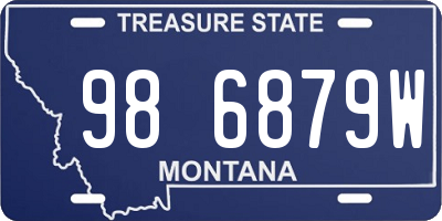 MT license plate 986879W