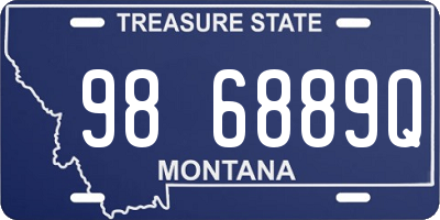 MT license plate 986889Q