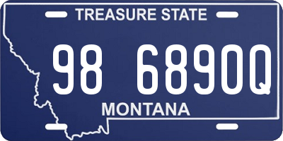 MT license plate 986890Q