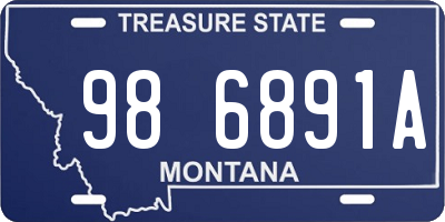 MT license plate 986891A