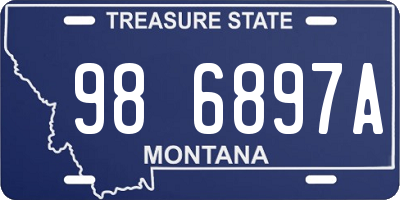 MT license plate 986897A