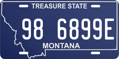 MT license plate 986899E