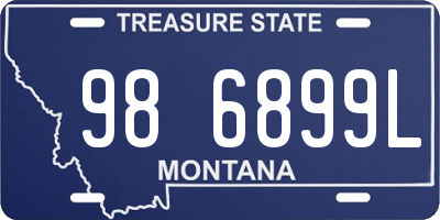 MT license plate 986899L