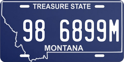 MT license plate 986899M