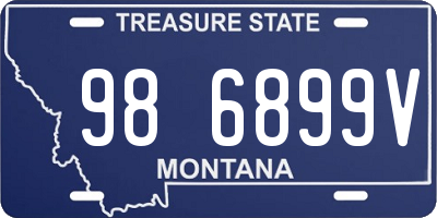 MT license plate 986899V