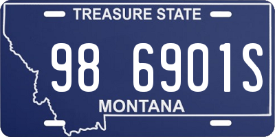 MT license plate 986901S