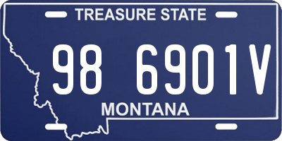 MT license plate 986901V