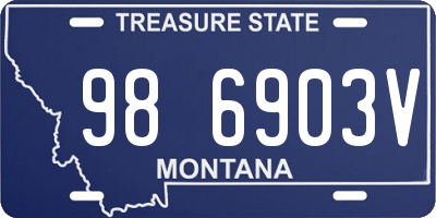 MT license plate 986903V