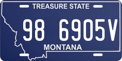 MT license plate 986905V