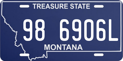 MT license plate 986906L
