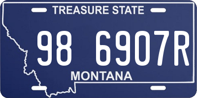 MT license plate 986907R