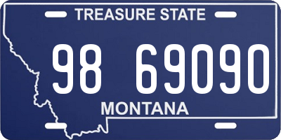 MT license plate 986909O
