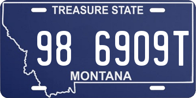 MT license plate 986909T