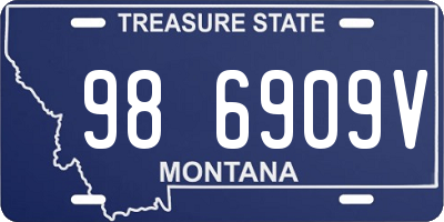 MT license plate 986909V