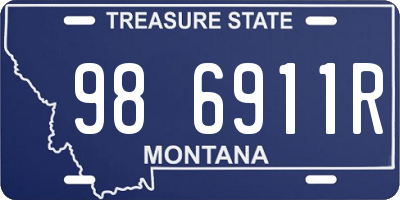MT license plate 986911R