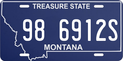 MT license plate 986912S