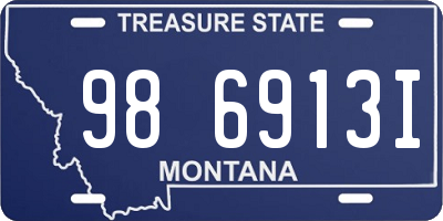 MT license plate 986913I