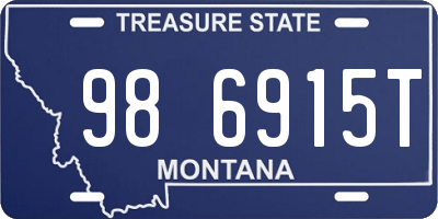 MT license plate 986915T
