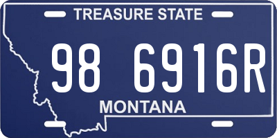 MT license plate 986916R