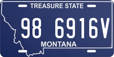 MT license plate 986916V