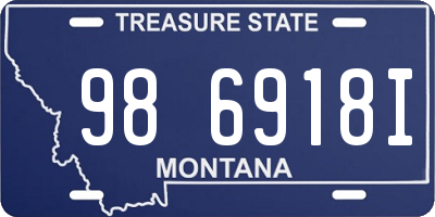 MT license plate 986918I