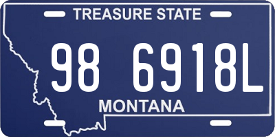 MT license plate 986918L