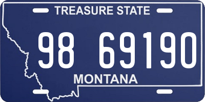 MT license plate 986919O