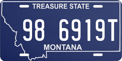MT license plate 986919T