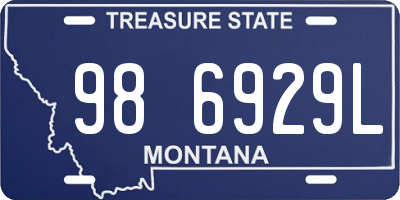 MT license plate 986929L