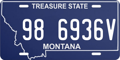 MT license plate 986936V