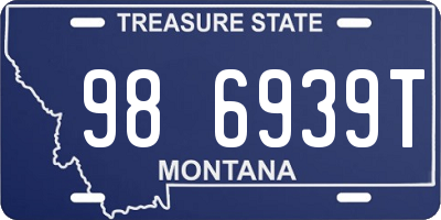 MT license plate 986939T
