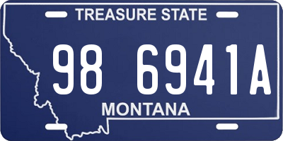 MT license plate 986941A