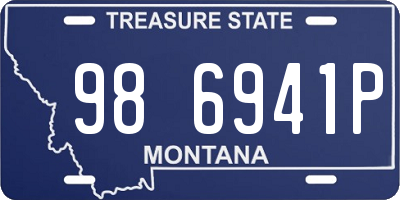 MT license plate 986941P