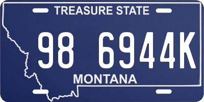 MT license plate 986944K