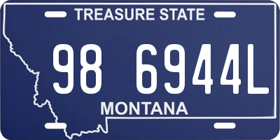 MT license plate 986944L