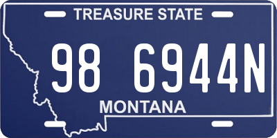 MT license plate 986944N