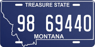 MT license plate 986944O